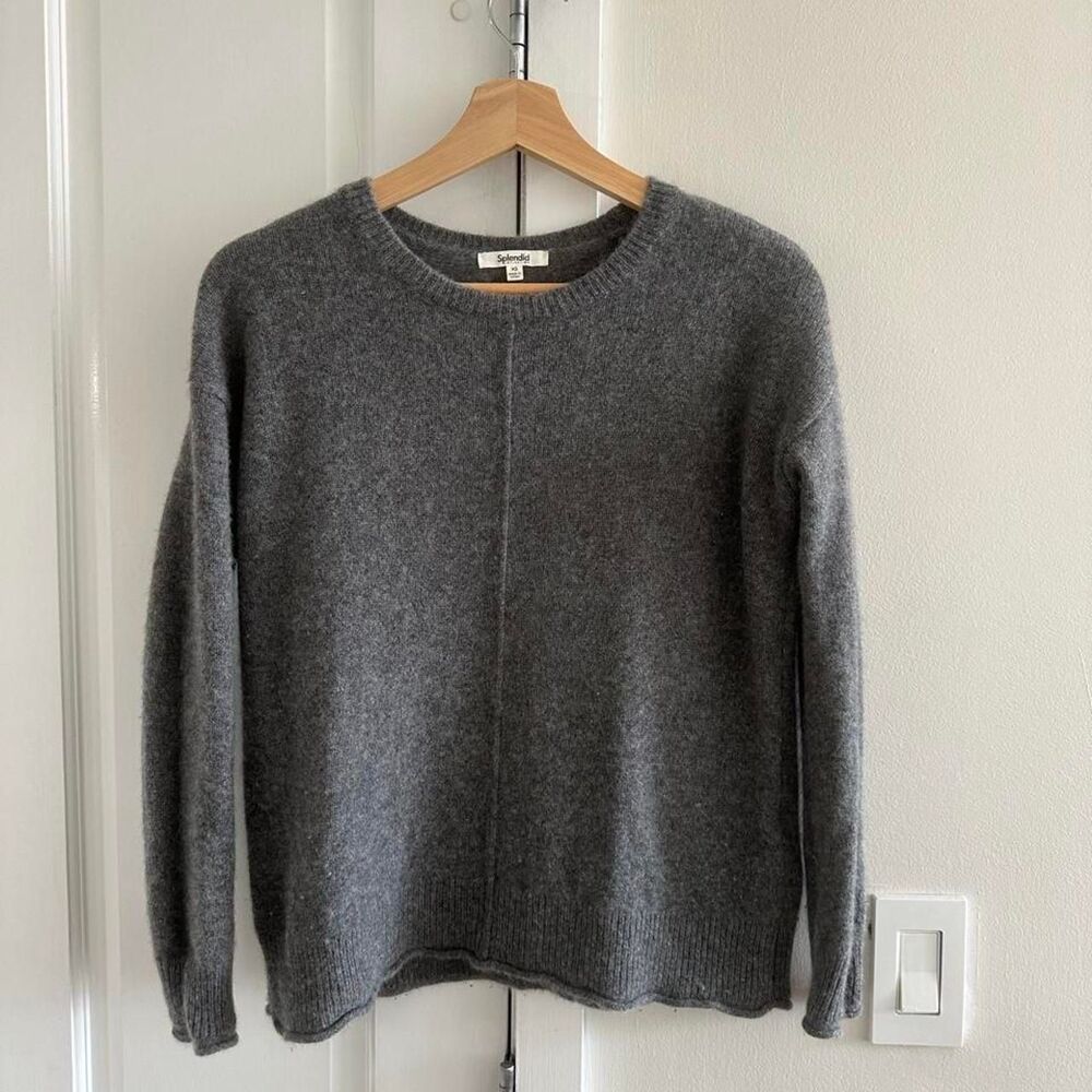 Splendid gray cashmere sweater, XS